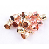 Kis fém bojtsapka kapocs 9 mm belső bojtvég sapka kábel dugó kampó akasztó bojt sapkák csatlakozó táska akasztó