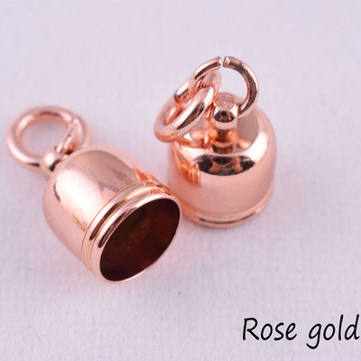 Kis fém bojtsapka kapocs 9 mm belső bojtvég sapka kábel dugó kampó akasztó bojt sapkák csatlakozó táska akasztó