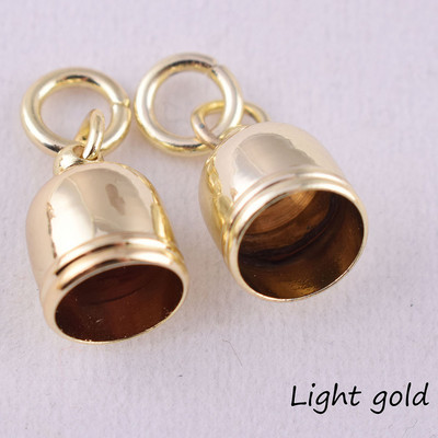 Kis fém bojtsapka kapocs 9 mm belső bojtvég sapka kábel dugó kampó akasztó bojt sapkák csatlakozó táska akasztó