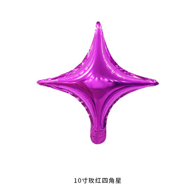 10 vnt / siunta 10 colių gimtadienio balionas 4 kampų žvaigždės aliuminio folijos balionai Vakarėlio renginio išdėstymas Vestuvių kambario dekoravimas Žvaigždžių balionai