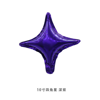 10 vnt / siunta 10 colių gimtadienio balionas 4 kampų žvaigždės aliuminio folijos balionai Vakarėlio renginio išdėstymas Vestuvių kambario dekoravimas Žvaigždžių balionai
