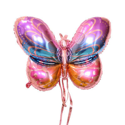 Jauns Magic Color Butterfly Wings alumīnija plēves balons var peldēt tukšs bērnu svētku ballīšu rekvizītu dekors