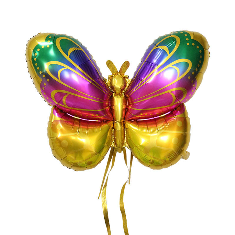 Jauns Magic Color Butterfly Wings alumīnija plēves balons var peldēt tukšs bērnu svētku ballīšu rekvizītu dekors