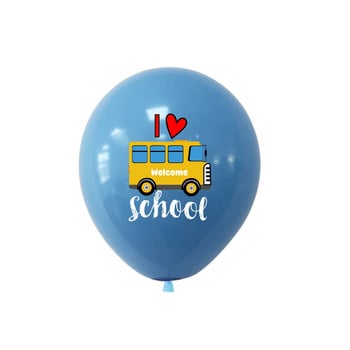 10 бр. Back To School Балони Schoolring Декорация за записване в детска градина Globos Декорация за парти за рожден ден на деца Детска играчка