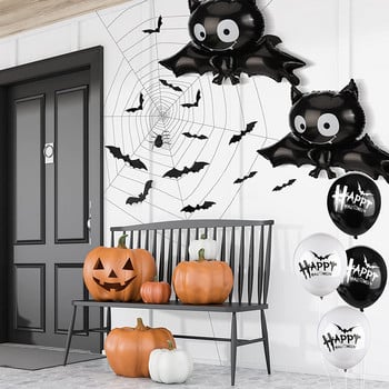 5 τμχ Halloween Foil Balloons Bat Mylar Balloons Cute Black Bat Balloon Halloween Party Props Είδη διακόσμησης σπιτιού Παιδικά δώρα