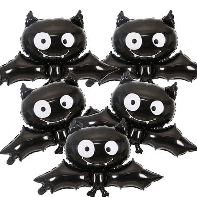 5 buc. Baloane din folie de Halloween Liliac Baloane Mylar Balon drăguț de liliac negru Recuzită pentru petrecere de Halloween Accesorii pentru decorarea casei Cadouri pentru copii
