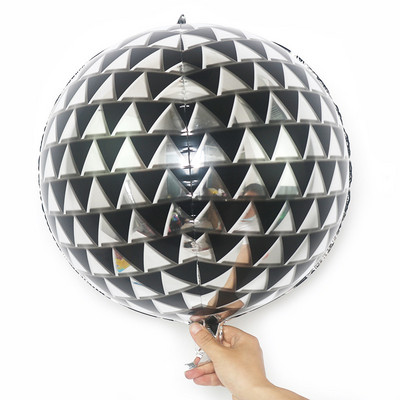 1 vnt. 22 colių lazerinis sidabrinis auksinis diskoteka 4D aliuminio folijos balionas, skirtas gimtadienio vestuvių metinėms, šventės diskoteka KTV dekoracijos
