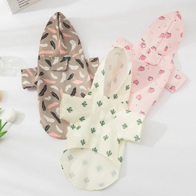Koera vihmamantel Lemmiklooma veekindel jope mantel kostüüm Pomeranian puudli friise šnautser riided riided kutsikas koer vihmariided dropshipping
