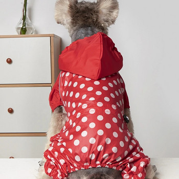 Αδιάβροχο σκυλάκι Dot Puppy Rainwear Στολή Doggy Chihuahua Yorkshire Pomeranian Pet Dog Αδιάβροχη φόρμα