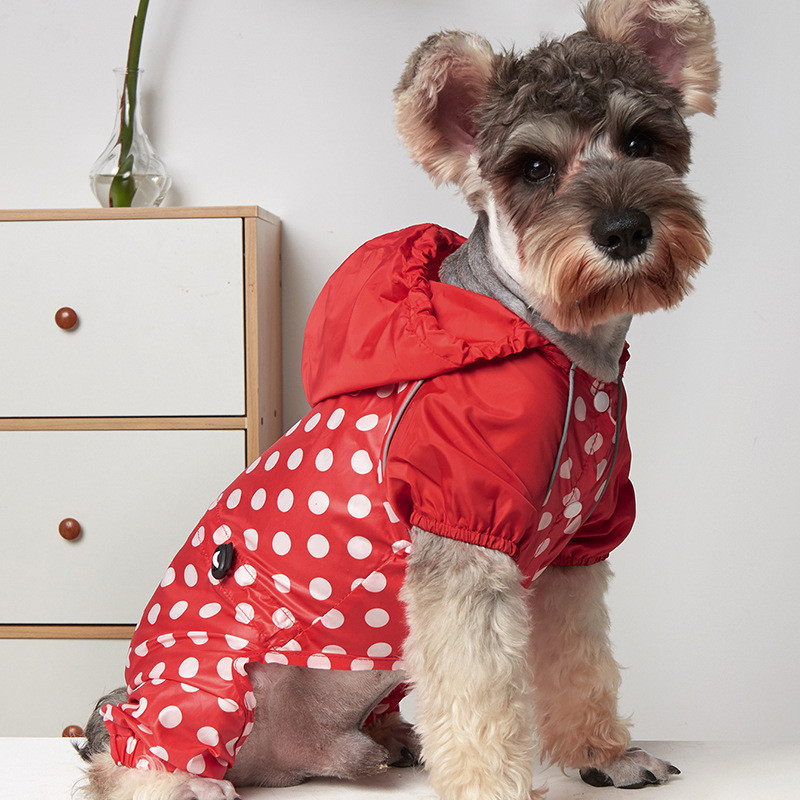 Kis kutya esőkabát pont kiskutya esőruházat ruhák jelmez kutyus chihuahua Yorkshire pomerániai kisállat kutya vízálló ruházat jumpsuit