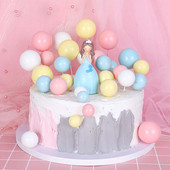 5 vnt/sl. Tortų tvarsčiai Auksiniai sidabriniai rutuliukai su gimtadieniu torto dangtelis „pasidaryk pats“ tortų papuošimui, skirtas papuošti kūdikių dušu, vestuvės