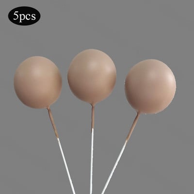 5 vnt/sl. Tortų tvarsčiai Auksiniai sidabriniai rutuliukai su gimtadieniu torto dangtelis „pasidaryk pats“ tortų papuošimui, skirtas papuošti kūdikių dušu, vestuvės