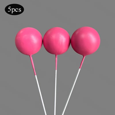 5 vnt/sl. Tortų tvarsčiai Auksiniai sidabriniai rutuliukai su gimtadieniu torto dangtelis „pasidaryk pats“ tortų papuošimui, skirtas papuošti kūdikių dušu, vestuvės