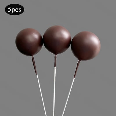 5 vnt/sl. Tortų tvarsčiai Auksiniai sidabriniai rutuliukai su gimtadieniu torto dangtelis „pasidaryk pats“ tortų papuošimui, skirtas papuošti kūdikių dušu, vestuvės