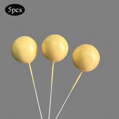 5 vnt/sl. Tortų tvarsčiai Auksiniai sidabriniai rutuliukai su gimtadieniu torto dangtelis „pasidaryk pats“ tortų papuošimui, skirtas papuošti kūdikių dušu, vestuvės