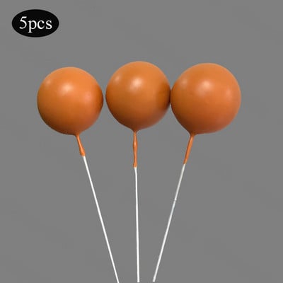 5 vnt/sl. Tortų tvarsčiai Auksiniai sidabriniai rutuliukai su gimtadieniu torto dangtelis „pasidaryk pats“ tortų papuošimui, skirtas papuošti kūdikių dušu, vestuvės