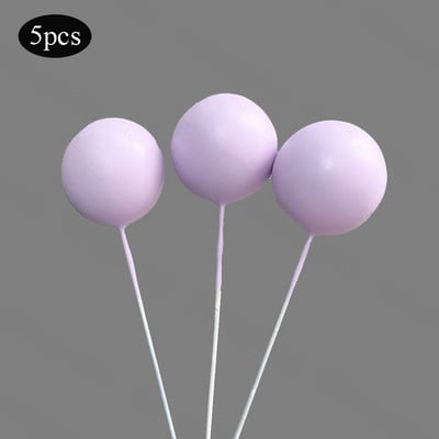 5 vnt/sl. Tortų tvarsčiai Auksiniai sidabriniai rutuliukai su gimtadieniu torto dangtelis „pasidaryk pats“ tortų papuošimui, skirtas papuošti kūdikių dušu, vestuvės