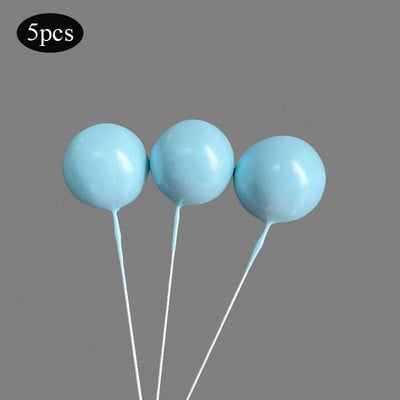 5 vnt/sl. Tortų tvarsčiai Auksiniai sidabriniai rutuliukai su gimtadieniu torto dangtelis „pasidaryk pats“ tortų papuošimui, skirtas papuošti kūdikių dušu, vestuvės