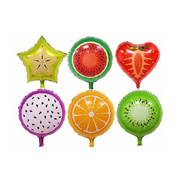 6 τμχ Φρουταμπαλόνια Φρούτα Αλουμινόχαρτο Μπαλόνια Τροπικά Μπαλόνια για Γενέθλια Διακοσμητικά πάρτι με θέμα τα φρούτα Baby Shower