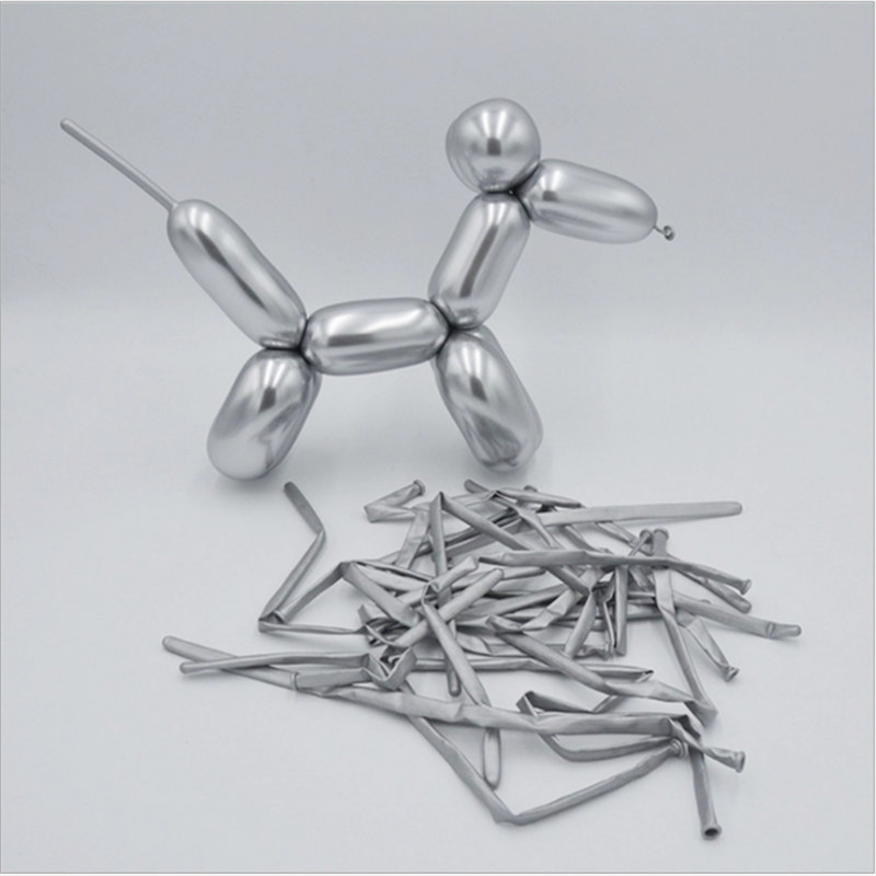 Fémcsíkos 260 varázsgömb születésnapi parti esküvői dekoráció évfordulójának emlékére, boltnyitó kellékek