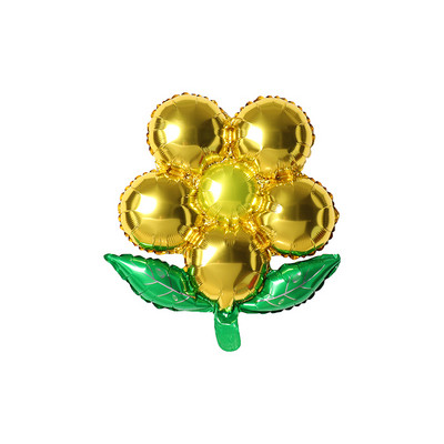 3 vnt gėlių aliuminio folijos balionai su gimtadieniu vestuvių dekoravimui balionai kūdikių dušo rinkodaros veikla vakarėlio reikmenys