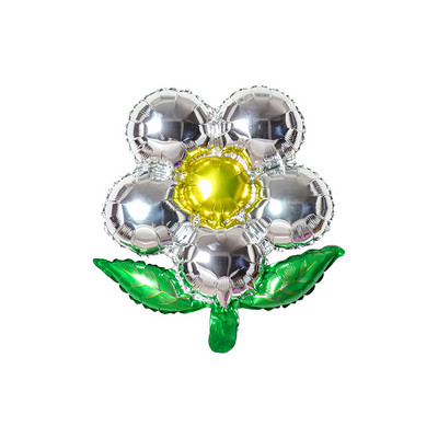 3 vnt gėlių aliuminio folijos balionai su gimtadieniu vestuvių dekoravimui balionai kūdikių dušo rinkodaros veikla vakarėlio reikmenys