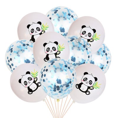 10db panda Latex lufi Születésnapi Party Díszek Gyerekek Születésnapi Léggömb Gyereknapi Golob Felfújható játékok 12 hüvelykes