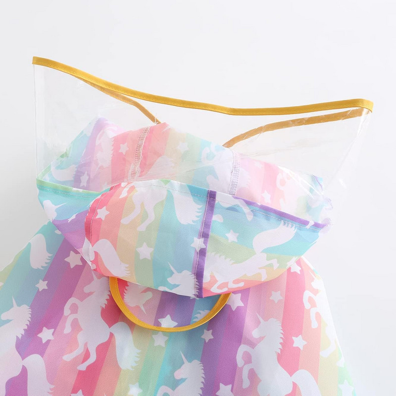 Új kutya vízálló esőkabát szivárvány egyszarvú könnyű esőkabát kis közepes kutyák tömör kiskutya ruhák fényvisszaverő háziállatok