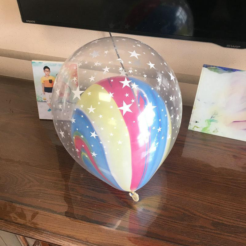 10 komada Šareni Gypsophila plavi ružičasti mramorni balon od ahata Lateks zračni balon za Baby Shower Rođendanska zabava Dekoracija za zabavu 12'