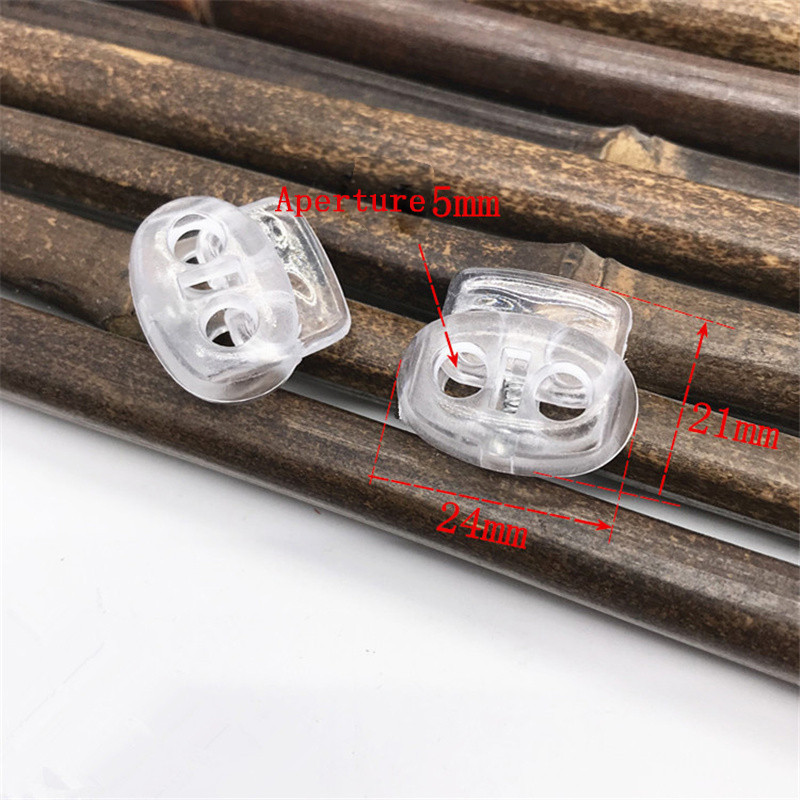 20 vnt. skaidrios virvės elastinės reguliavimo sagties „pasidaryk pats“ doko lyno fiksavimo laidas, jungikliai kaukės reguliavimo sagties siuvimo priedai