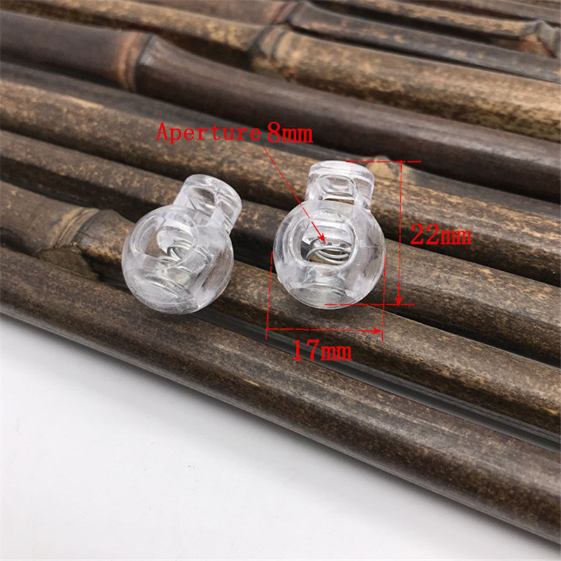 20 vnt. skaidrios virvės elastinės reguliavimo sagties „pasidaryk pats“ doko lyno fiksavimo laidas, jungikliai kaukės reguliavimo sagties siuvimo priedai