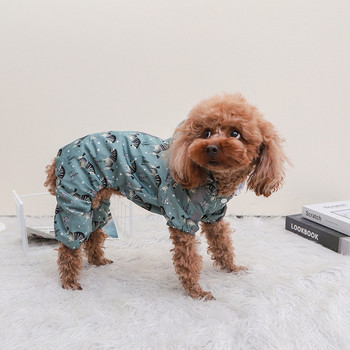 Ανακλαστικό αδιάβροχο για σκύλους κατοικίδιων ζώων Αδιάβροχο κατά του φθορισμού Ρούχα με κουκούλα Jumpsuit Αδιάβροχο για μικρούς μεσαίους μεγάλους σκύλους