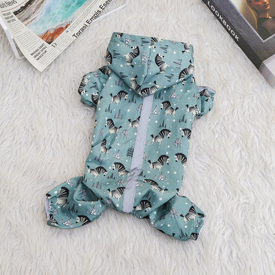 Pelernă de ploaie reflectorizantă pentru câini de companie, pisică, impermeabilă, anti-fluorescență, salopetă cu glugă, îmbrăcăminte de ploaie pentru câini mici, mijlocii mari