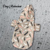 Nauji naminių šunų lietpalčiai su gobtuvu Vasariniai lauko šunų paltai nuo lietaus Neperšlampamos striukės mažiems šunims šuniukų lietpaltis naminių gyvūnėlių reikmenys S-XL