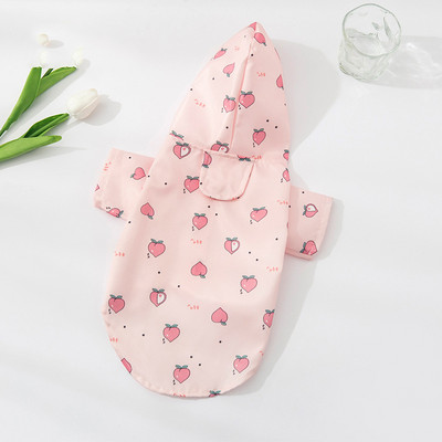 Nauji naminių šunų lietpalčiai su gobtuvu Vasariniai lauko šunų paltai nuo lietaus Neperšlampamos striukės mažiems šunims šuniukų lietpaltis naminių gyvūnėlių reikmenys S-XL