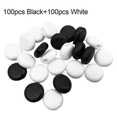 200 vnt. apvalios laido spynos, perjungiamos plokščios reguliavimo sagties karoliukai, silikagelio dugnai, skirti užtrauktukui Veido dangtelio ausies kabliuko elastinė juosta