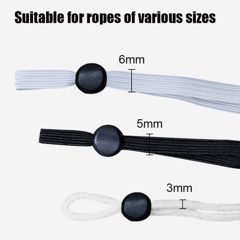 200 vnt. apvalios laido spynos, perjungiamos plokščios reguliavimo sagties karoliukai, silikagelio dugnai, skirti užtrauktukui Veido dangtelio ausies kabliuko elastinė juosta