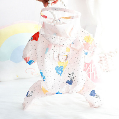 Jauns mājdzīvnieku četrkājains lietusmētelis ar vilkšanas sprādzi Corgi Full Wrap, ūdensnecaurlaidīgs, vēja necaurlaidīgs pončo ar kapuci, maziem un vidējiem suņiem