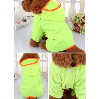 Νέο αδιάβροχο κατοικίδιο ζώο με τέσσερα πόδια Corgi Pet Full Wrap Αδιάβροχο αντιανεμικό Poncho με κουκούλα Μικρό μεσαίο σκύλο Εξωτερική ένδυση Ένδυση για κατοικίδια
