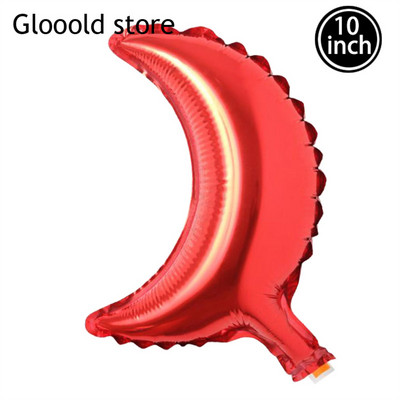 10db 10 hüvelykes Hold alumínium fólia babazuhany léggömbök Happy Eid mubarak Party Esküvő Valentin-napi szerelmes dekoráció