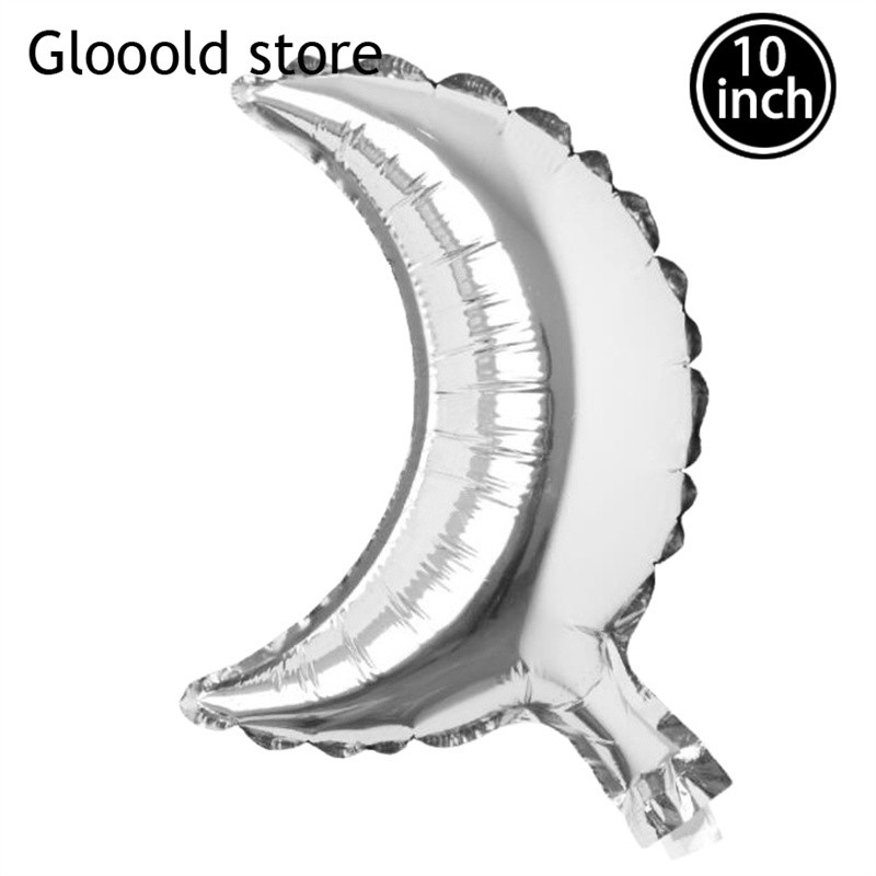 10db 10 hüvelykes Hold alumínium fólia babazuhany léggömbök Happy Eid mubarak Party Esküvő Valentin-napi szerelmes dekoráció