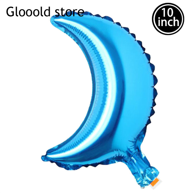 10db 10 hüvelykes Hold alumínium fólia babazuhany léggömbök Happy Eid mubarak Party Esküvő Valentin-napi szerelmes dekoráció