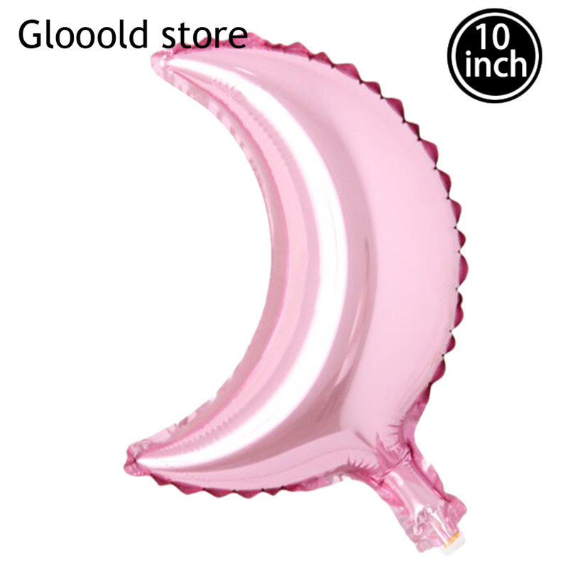 10db 10 hüvelykes Hold alumínium fólia babazuhany léggömbök Happy Eid mubarak Party Esküvő Valentin-napi szerelmes dekoráció