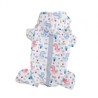 Kutya esőkabát vízálló fényvisszaverő csík elasztikus szalag, állítható vízálló négy lábra lélegző kisállat ruházat kutyatartozékok