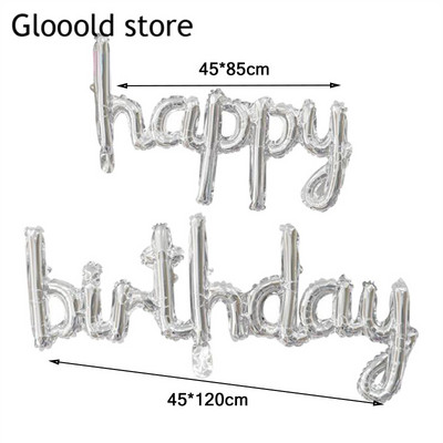 Daudz laimes dzimšanas dienā Saliktie burti Baloni Rozā zelts Mazie alfabēti Dzimšanas dienu ballīšu rotājumi Reklāmkarogs Bērnu dušas globusi