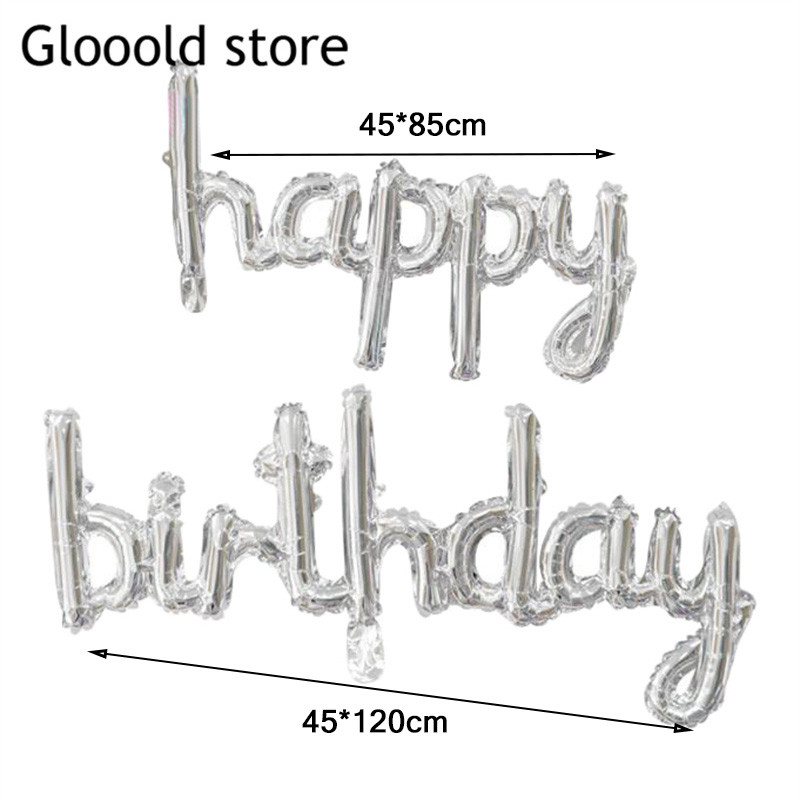 Daudz laimes dzimšanas dienā Saliktie burti Baloni Rozā zelts Mazie alfabēti Dzimšanas dienu ballīšu rotājumi Reklāmkarogs Bērnu dušas globusi