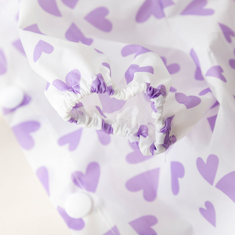 2023 Καλοκαιρινό αδιάβροχο με κουκούλα για κατοικίδια Αδιάβροχο αδιάβροχο στάμπα με τετράποδη καρδιά Ρούχα για σκύλους Corgi Bulldog Μικρά ρούχα για σκύλους