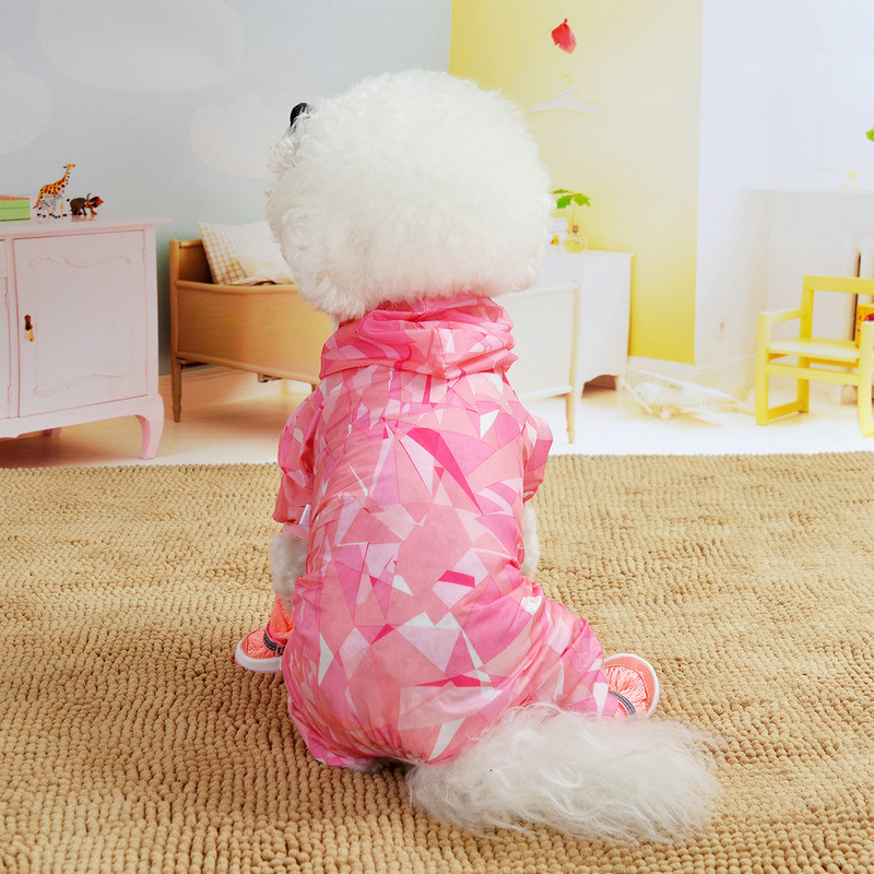 Pet Cat Dog veekindel vihmamantel Jumpsuit helkur kapuutsiga kutsika koera vihmamantel õues riided jakk väikestele koertele lemmikloomatarbed