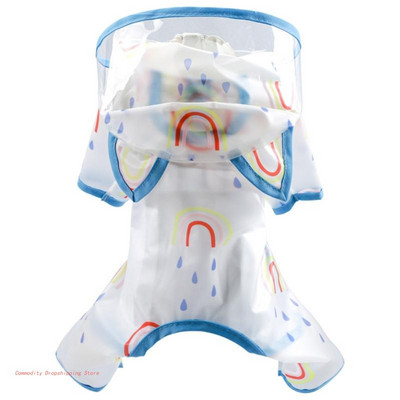 Kutya esőkabát kis kutyáknak Kölyök esőkabát Vízálló kutya esőkabát kapucnival