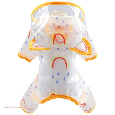 Kutya esőkabát kis kutyáknak Kölyök esőkabát Vízálló kutya esőkabát kapucnival